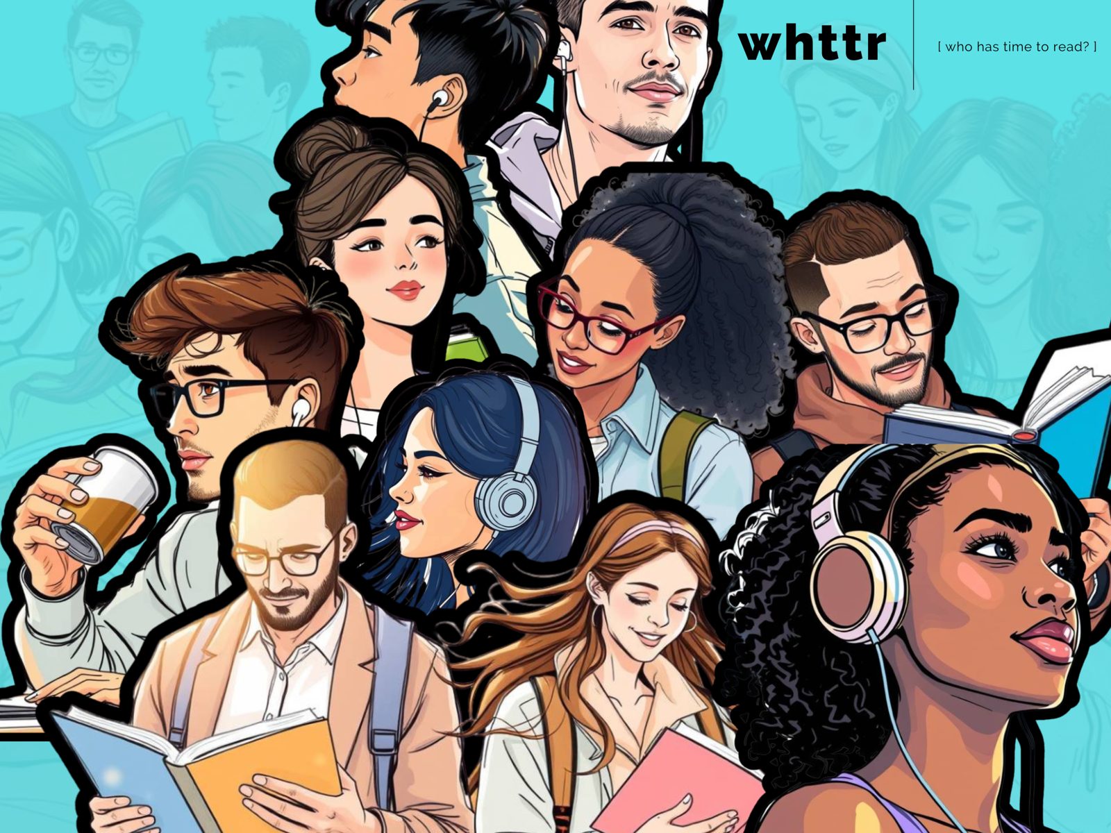 Illustrated readers and listeners